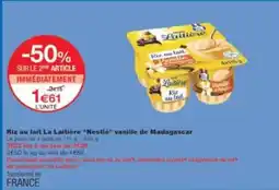 Monoprix La laitière - riz au lait offre