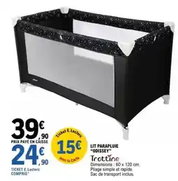 E.Leclerc E.leclerc - lit parapluie odiset offre