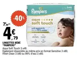 E.Leclerc Pampers - lingettes bébé offre