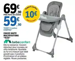 E.Leclerc E.leclerc - chaise haute multipositions olea offre