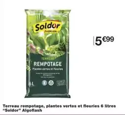 Monoprix Algoflash - terreau rempotage, plantes vertes et fleuries 6 litres offre