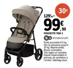 E.Leclerc Kinderkraft - poussette trig 3 offre