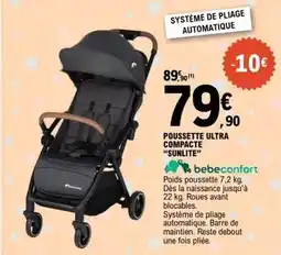 E.Leclerc Bébé confort - poussette ultra compacte sunlite offre