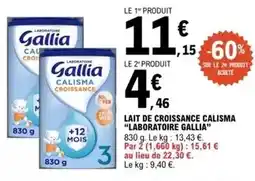 E.Leclerc Gallia - lait de croissance calisma offre