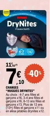 E.Leclerc Jumbo - changes huggies drynites offre