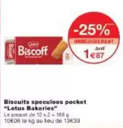 Monoprix Pocket - biscuits speculoos offre