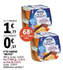 E.Leclerc Nestlé - p'tit souper offre