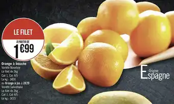 Géant Casino Orange à bouche offre