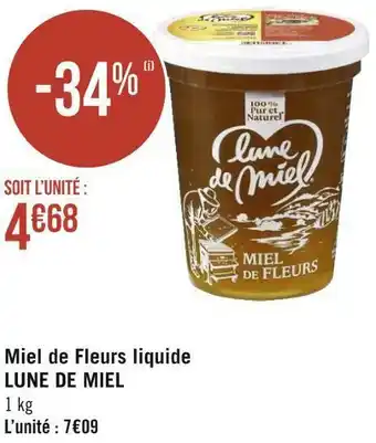 Géant Casino Lune de miel miel de fleurs liquide offre