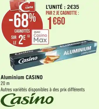 Géant Casino Casino aluminium offre