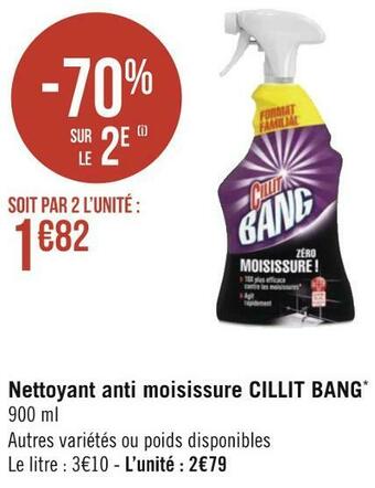 Géant Casino Cillit bang nettoyant anti moisissure offre