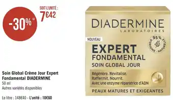 Géant Casino Diadermine soin global crème jour expert fondamental offre