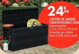 La Foir'Fouille Coffre de jardin cadenassable offre