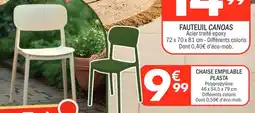 La Foir'Fouille Chaise empilable plasta offre