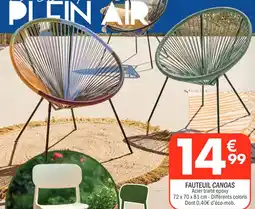 La Foir'Fouille Fauteuil canoas offre