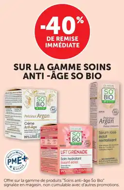 Bi1 Sur la gamme soins anti-âge so bio offre