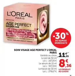 Bi1 Soin visage age perfect l'oreal paris offre