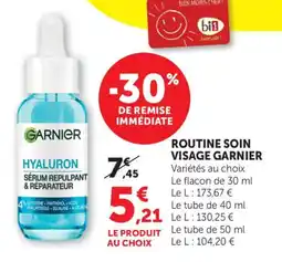 Bi1 Routine soin visage garnier offre