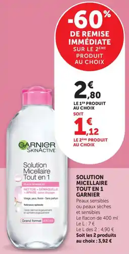 Bi1 Solution micellaire tout en 1 garnier offre
