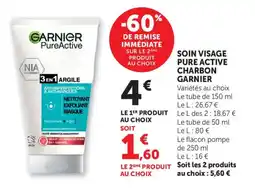 Bi1 Soin visage pure active charbon garnier offre