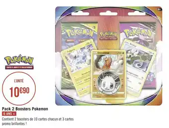 Géant Casino Pokémon pack 2 boosters offre