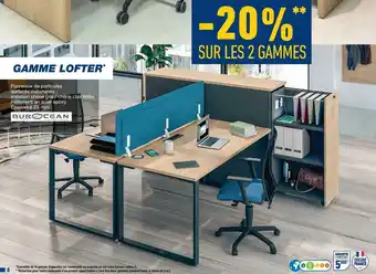 Bureau Vallée Burocean bon plan sur la gamme lofter offre