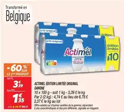 Netto Danone - actimel edition limitée original offre