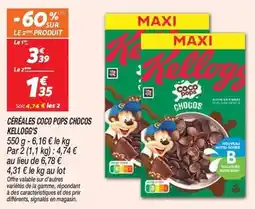 Netto Kellogg's - céréales coco pops chocos offre