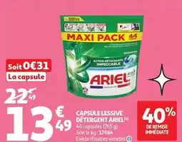 Auchan Supermarché Ariel - capsule lessive detergent offre