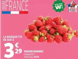 Auchan Supermarché Fraises rondes offre