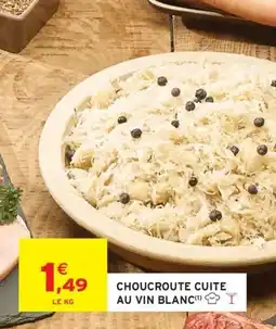 Intermarché Hyper Choucroute cuite au vin blanc offre