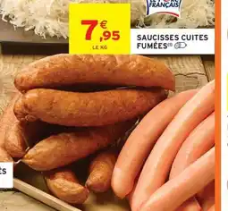 Intermarché Hyper Saucisses cuites fumées offre
