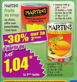 Norma MARTINS Fruits au sirop offre