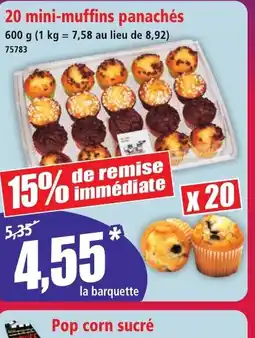 Norma 20 mini-muffins panachés offre