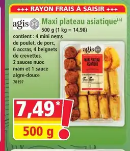 Norma AGIS Maxi plateau asiatique offre