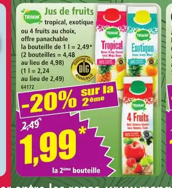 Norma TRIMM Jus de fruits offre