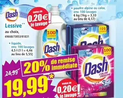 Norma DASH lessive offre