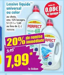 Norma Lessive liquide universal ou color offre