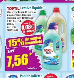 Norma TOPTIL Lessive liquide offre