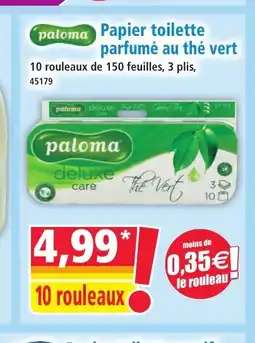 Norma PALOMA Papier toilette parfumé au thé vert offre
