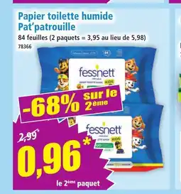 Norma Papier toilette humide Pat'patrouille offre