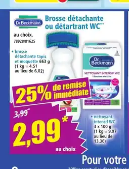 Norma DR BECKMANN Brosse détachante ou détartrant WC offre