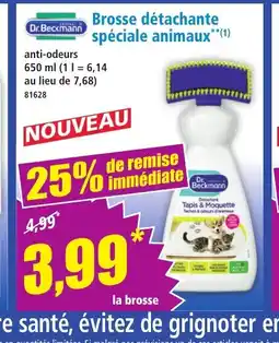 Norma DR BECKMANN Brosse détachante spéciale animaux offre