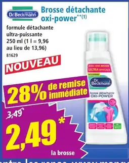 Norma DR BECKMANN Brosse détachante oxi-power offre