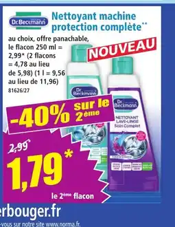 Norma DR BECKMANN Nettoyant machine protection complète offre
