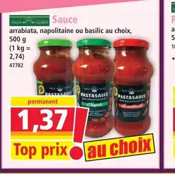 Norma VILLA GUSTO Sauce offre