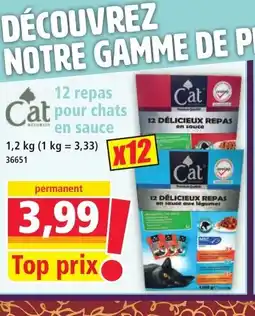 Norma CAT 12 repas pour chats en sauce offre