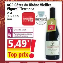 Norma AOP Côtes du Rhône Vieilles Vignes Terranea offre