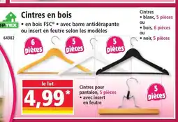 Norma TOPTEX Cintres en bois offre