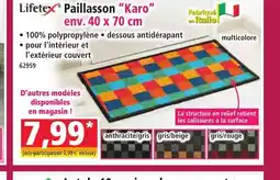 Norma LIFETEX Paillasson Karo offre